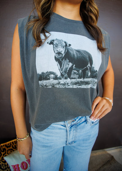 Hereford Bull Muscle Tank