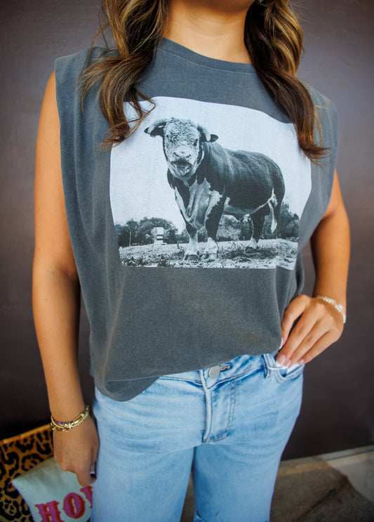 Hereford Bull Muscle Tank