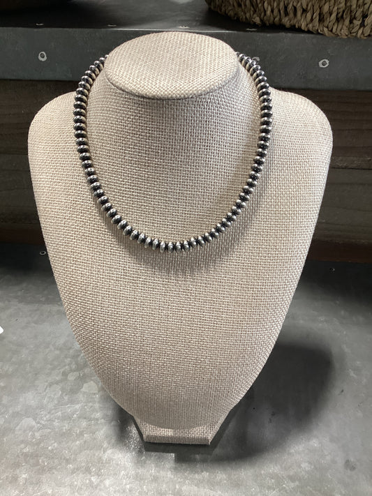6mm 14" Navajo Saucer Pearls