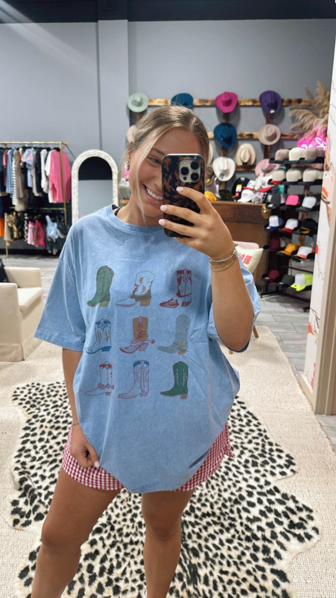 Washed Denim Boot Shirt