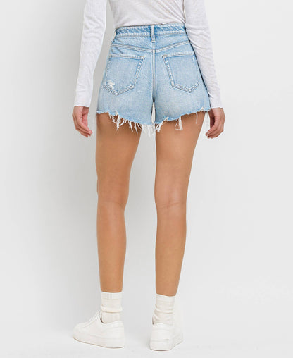 Rebbeca Light Washed Denim Shorts
