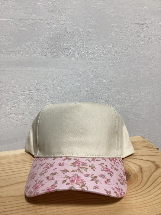 Floral Brim Trucker Hat