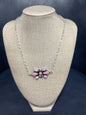 Pink Conch Paperclip Chain Necklace