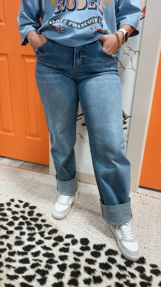 High Rise Baggy Jeans
