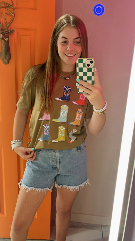 9 Western Boots Tee