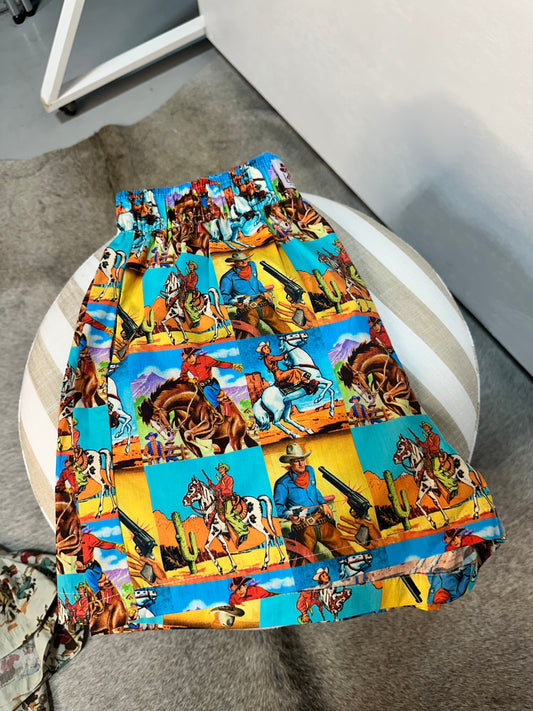 Cowboy Popart Shorts