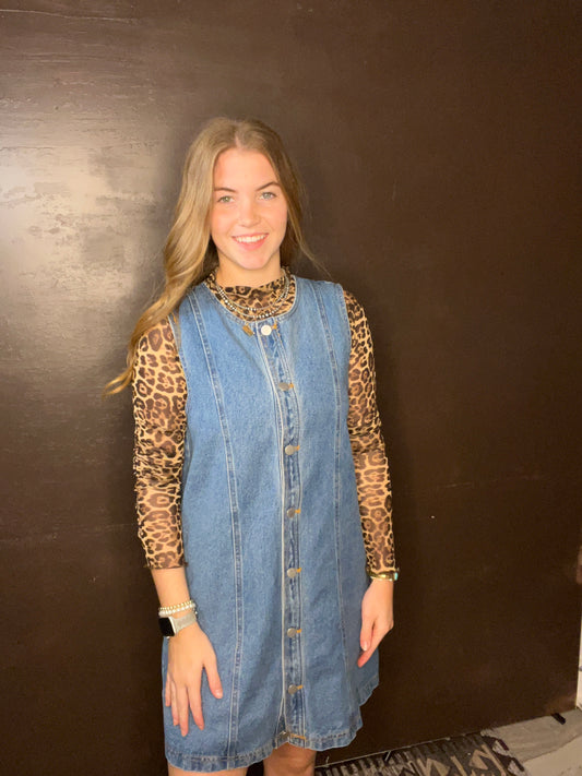 Leopard Lace Long Sleeve