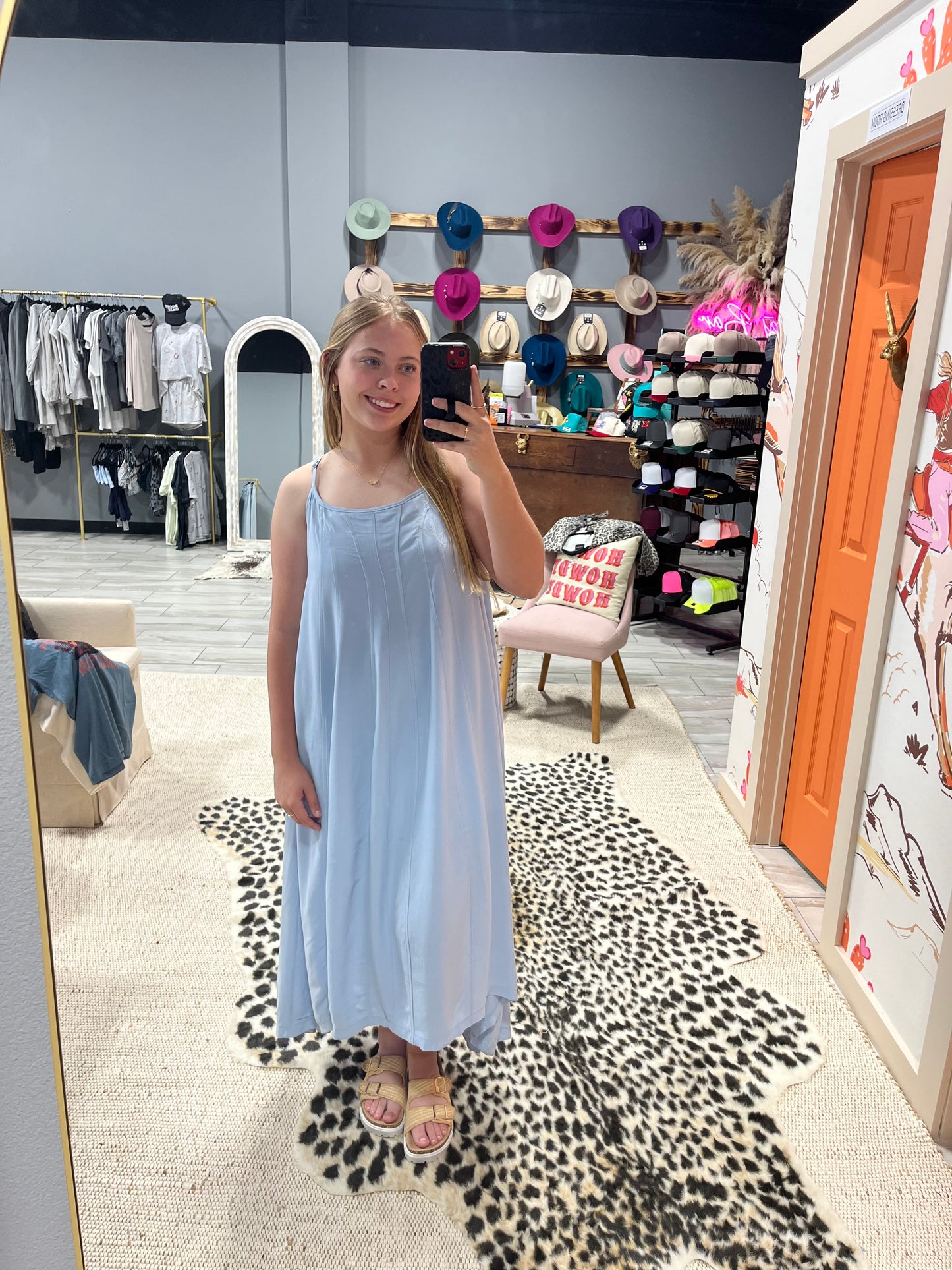 Flowy Cami Dress -Chambray