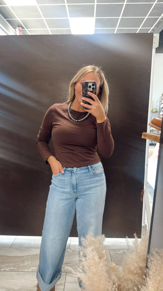 The Basic Long Sleeve - Brown
