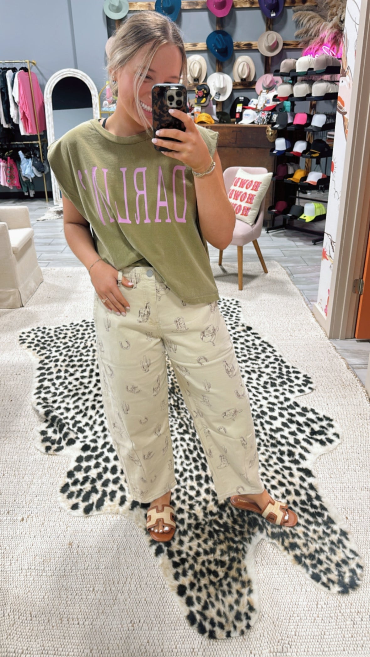 Western Printed Barrel Bottoms