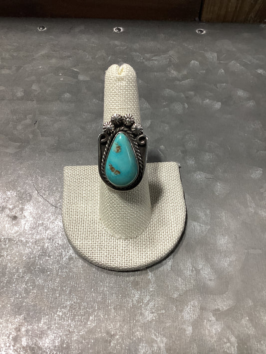 Tear Drop TQ Ring Sterling Silver sz8