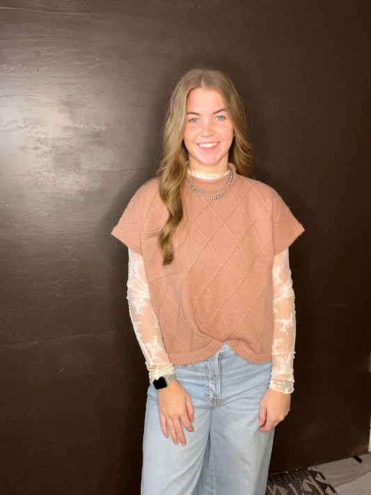Ivory Lace Long Sleeve Top