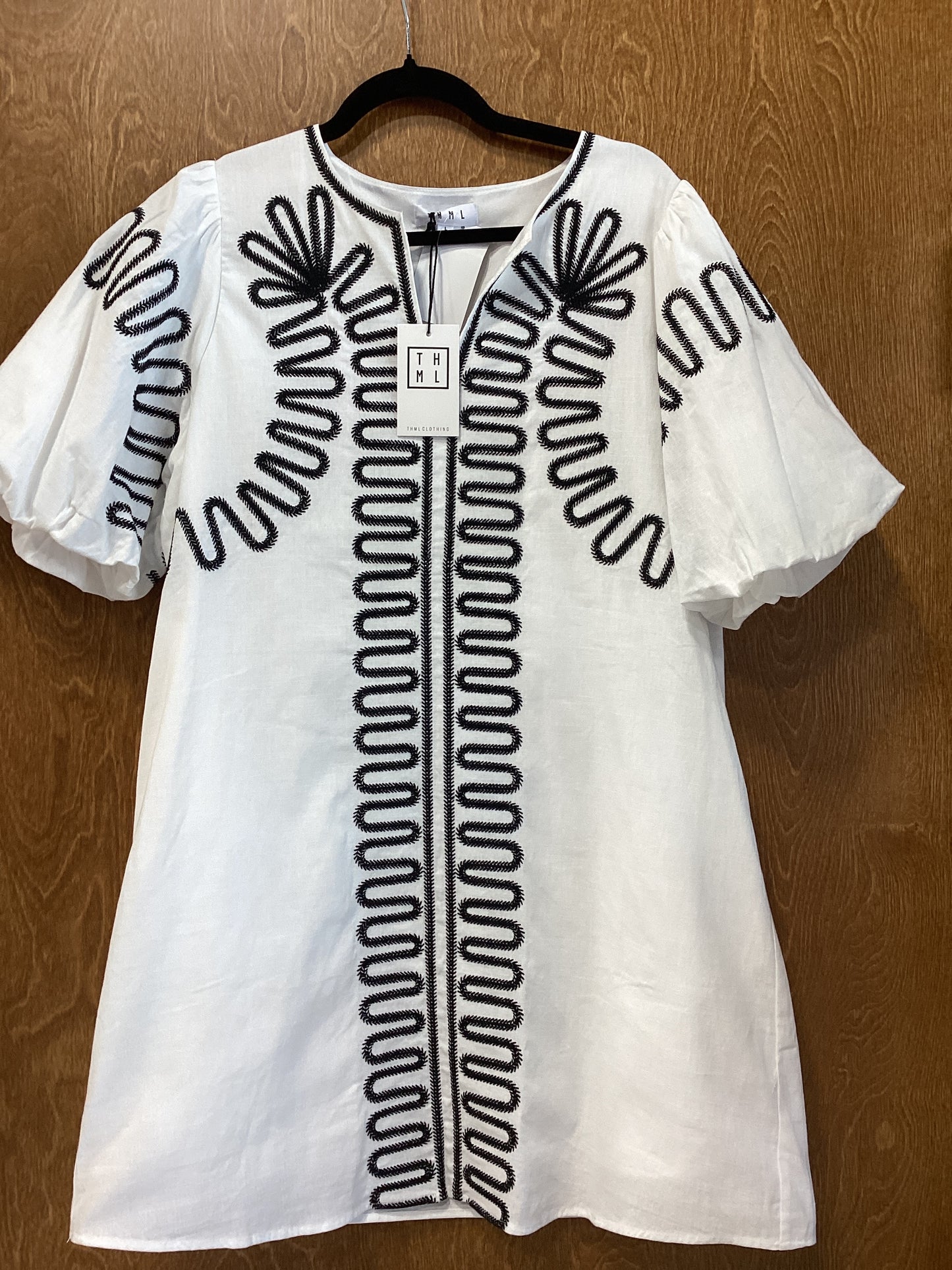 Black Embroidered Dress