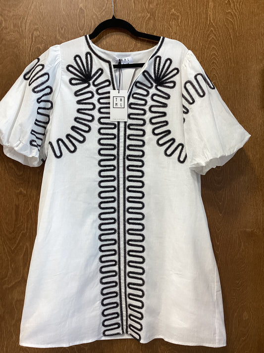 Black Embroidered Dress