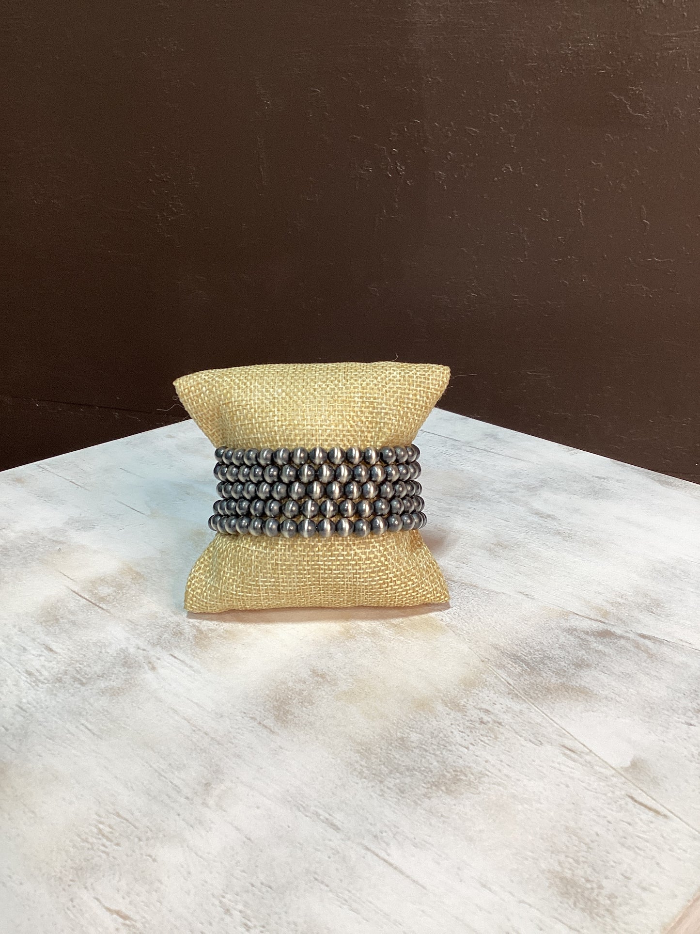 6mm Navajo Pearl Braclet
