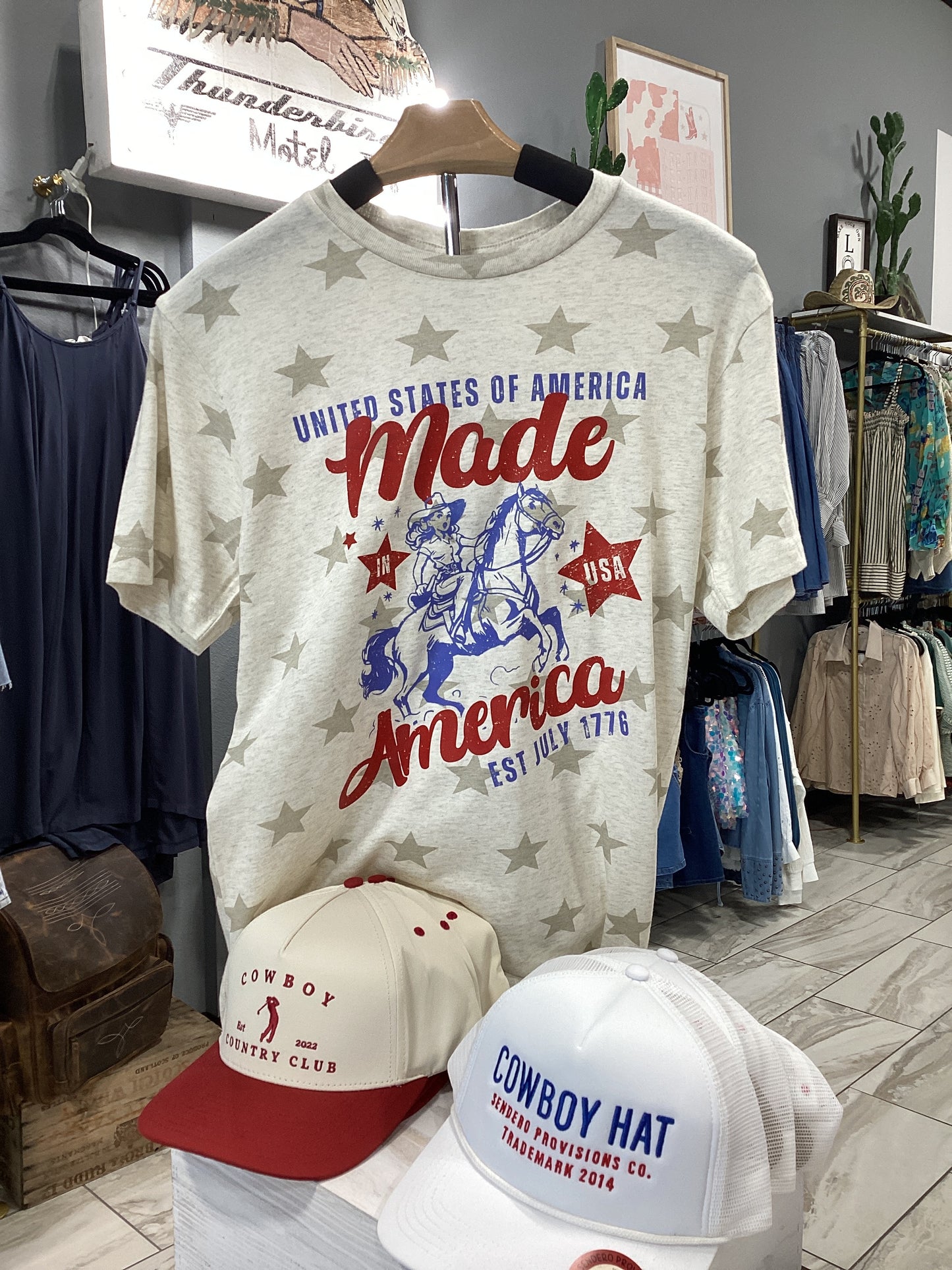 Star Spangled Cowgirl Tee