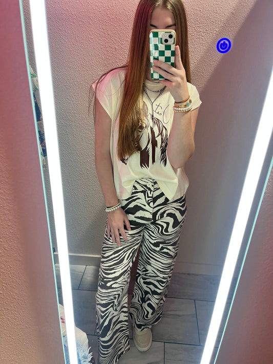 Zebra Print Pants