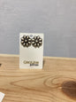 Faux White Flower Earrings