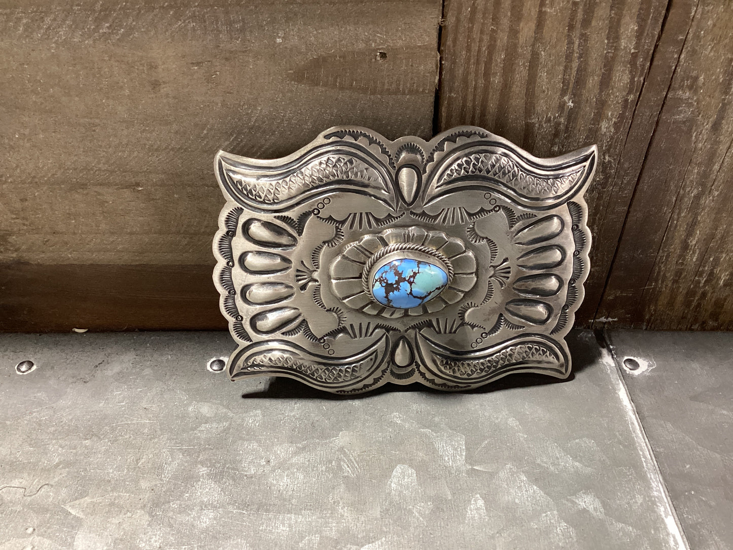 Sterling Silver Buckle TQ Stone