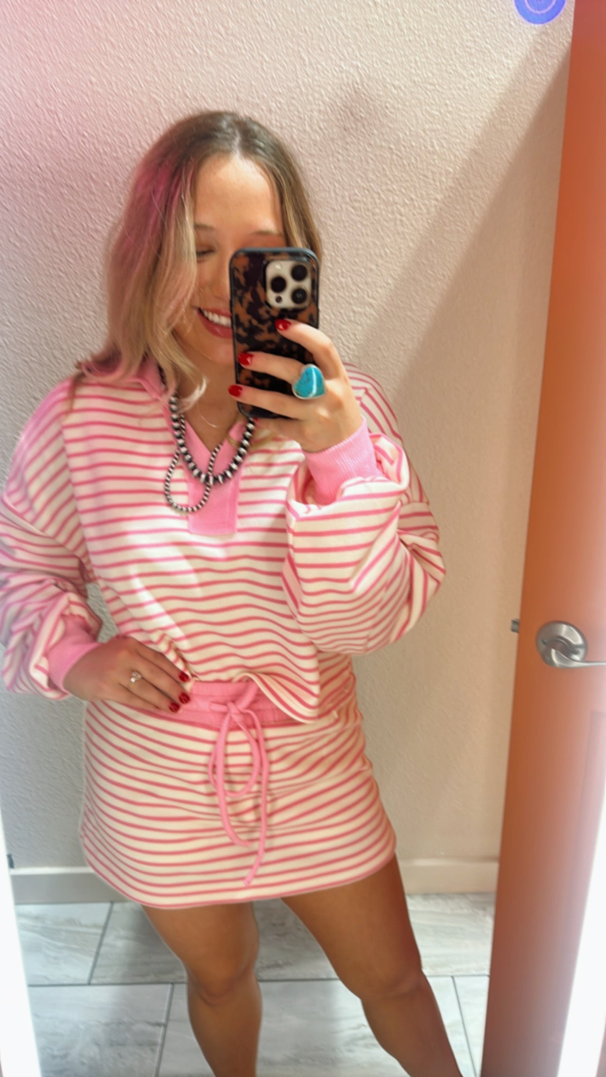 Relaxing Skort Set-Sweet Pink