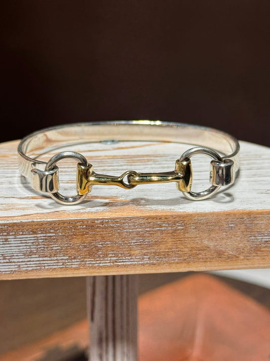 Mixed Metal Horse Bit Cuff
