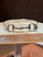 Mixed Metal Horse Bit Cuff