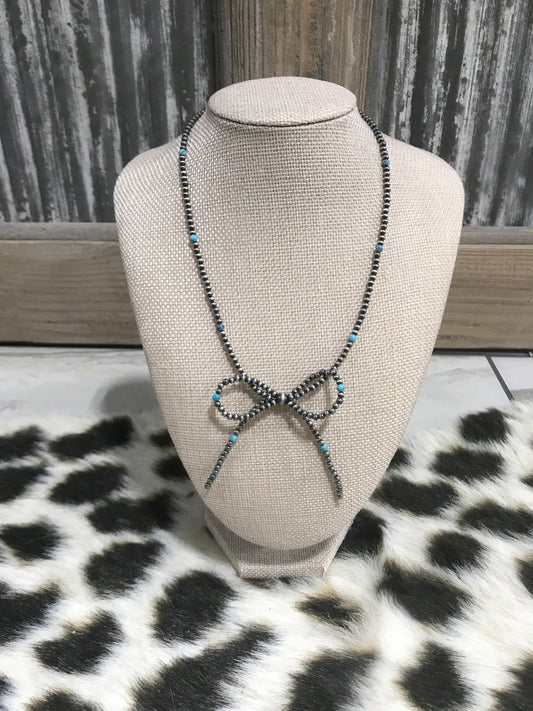 Navajo Pearl Turquoise Bow