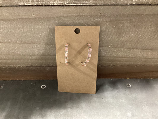 Pink Conch Hoops