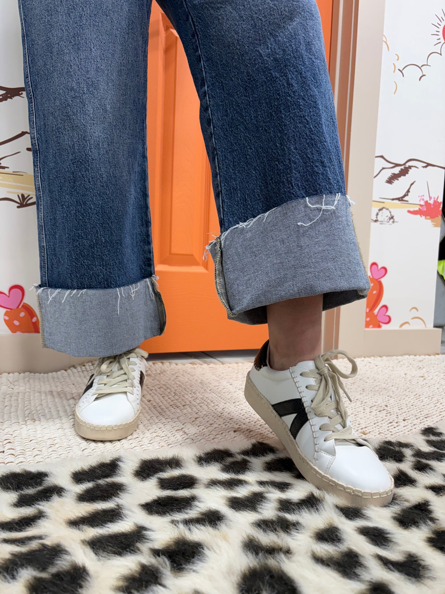Friend Zone Sneakers-White Black