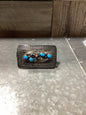 Sterling Silver Buckle w/4 TQ Stones