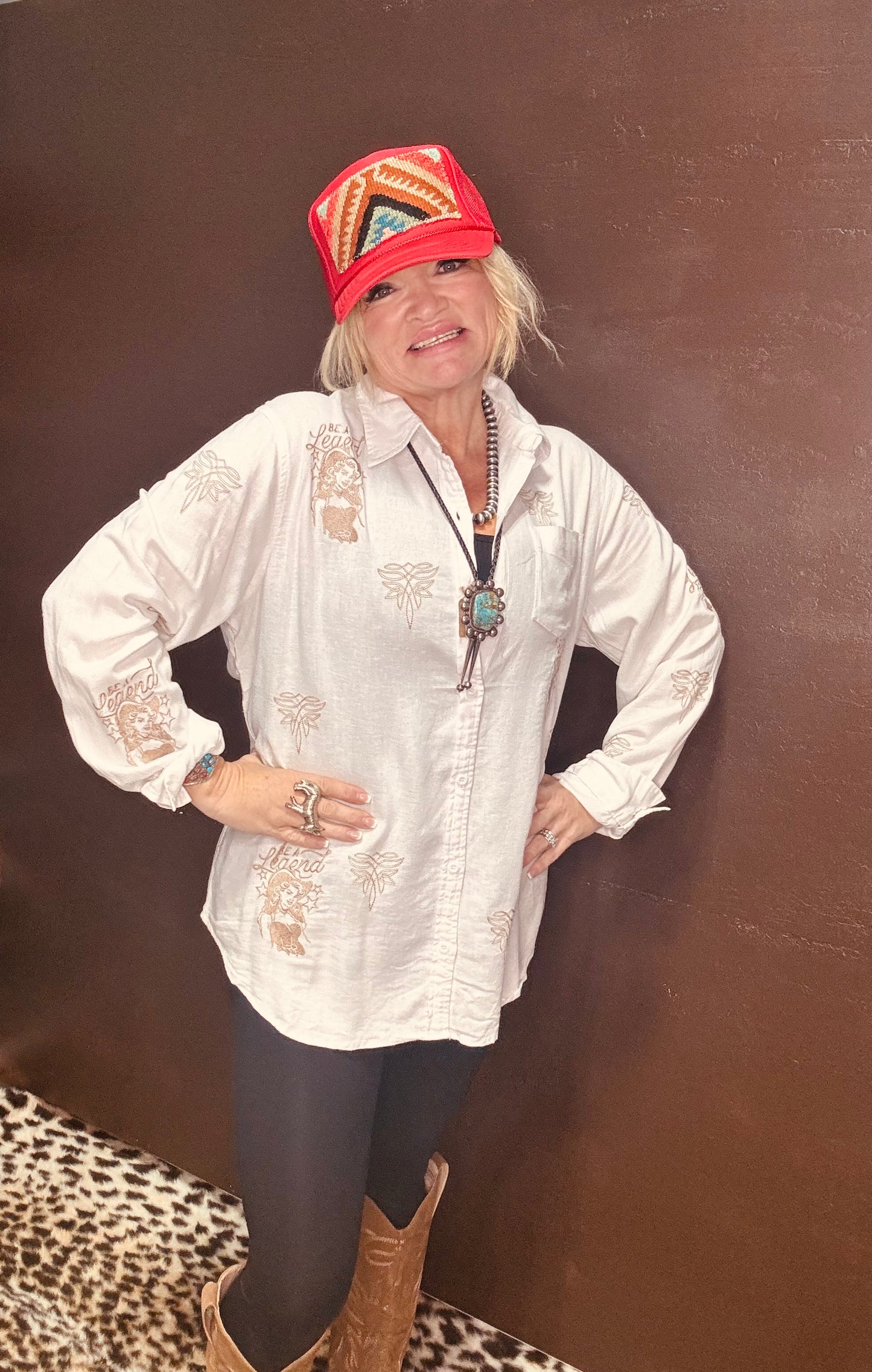 Be A Legend Button Down
