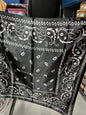Black Silk Bandana Scarf