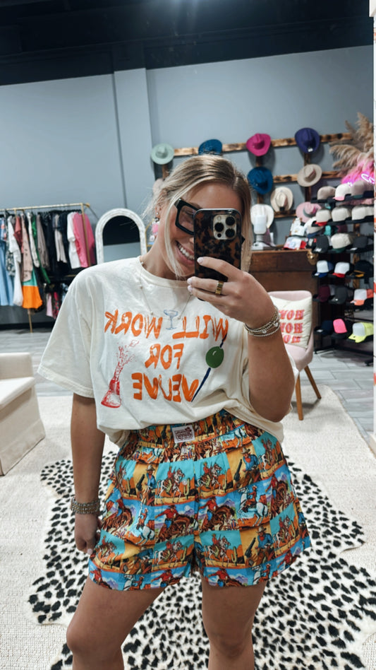 Cowboy Popart Shorts
