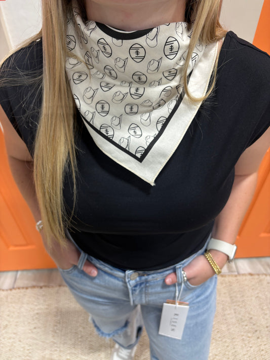 Black Gameday Bandana