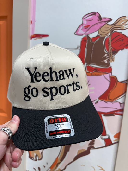 Yeehaw, Go Sports Trucker-Canvas