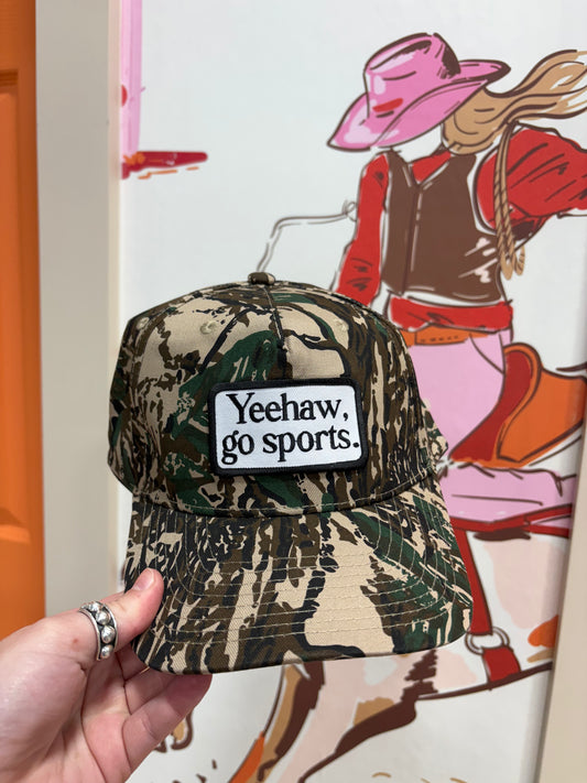 Yeehaw, Go Sports Trucker-Camo