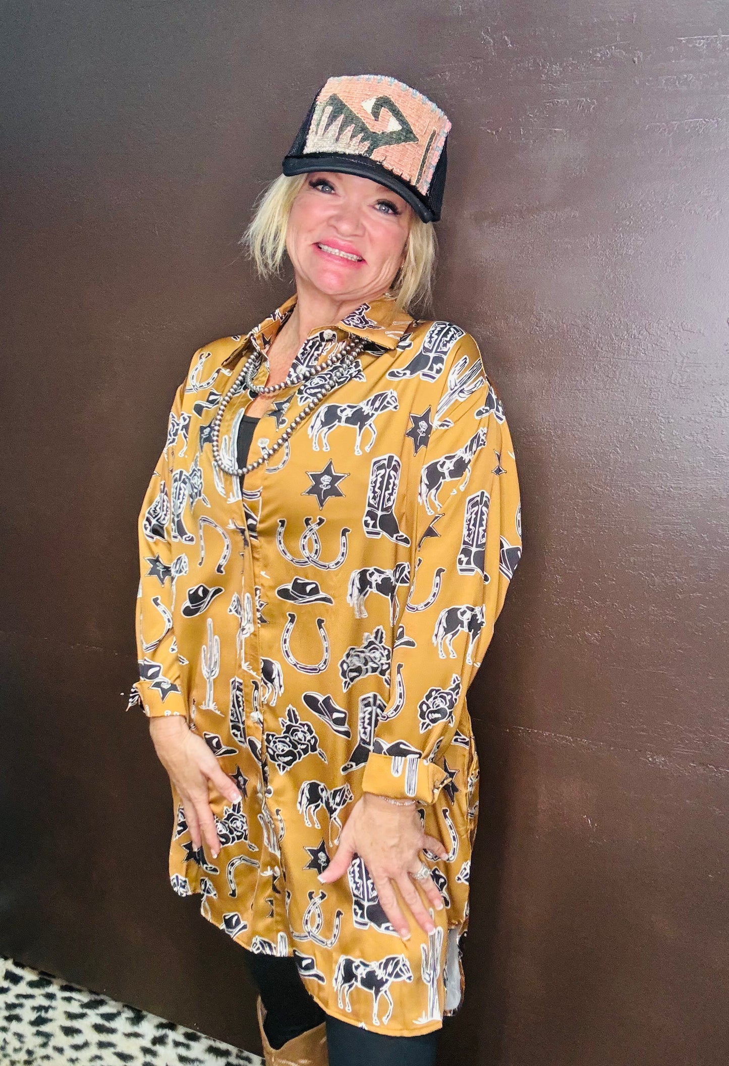 Western Toffee Dress