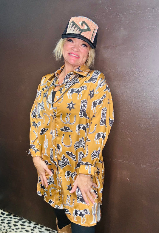 Western Toffee Dress