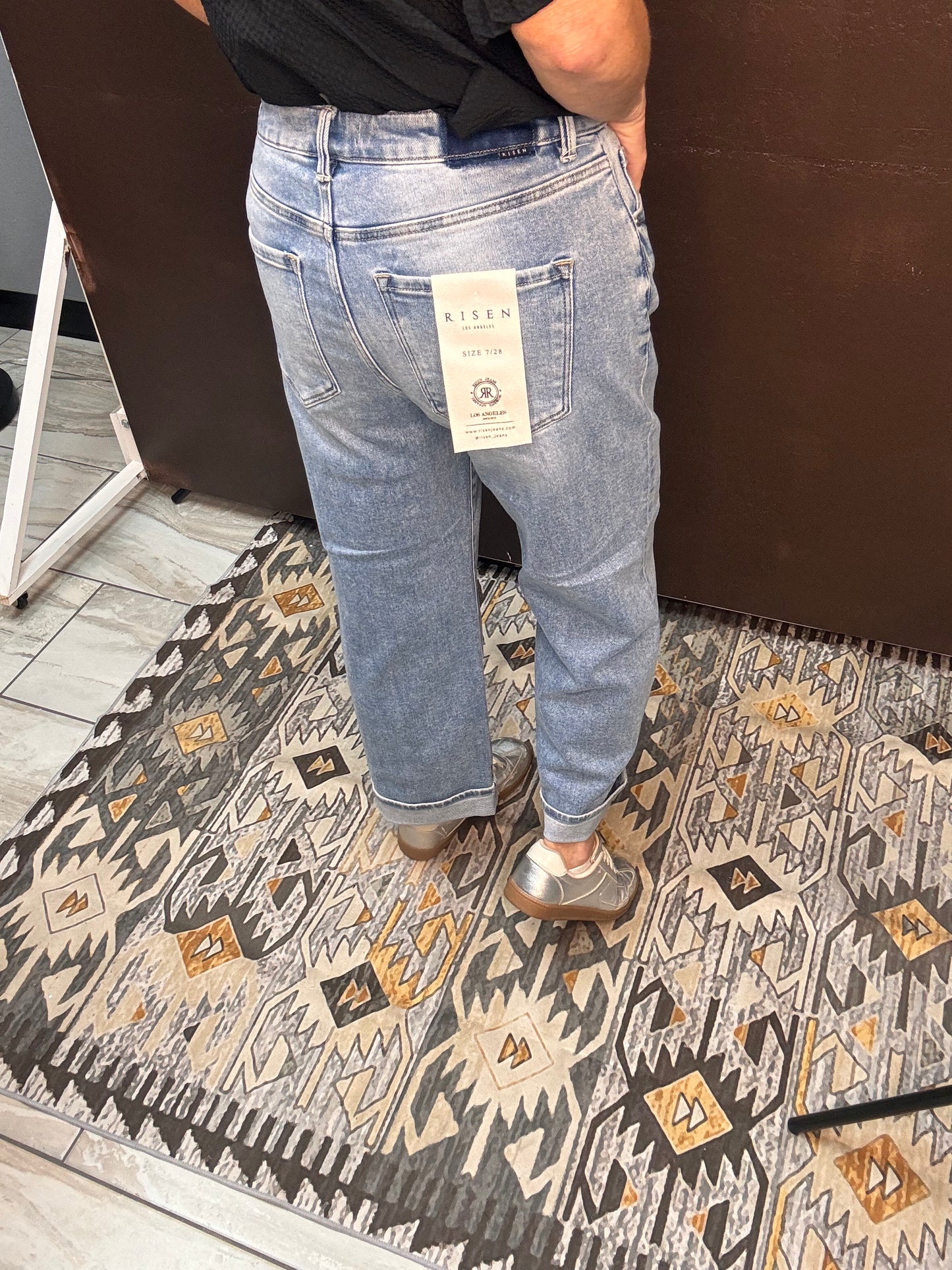 The Boyfriend Rolled Cuff Jeans