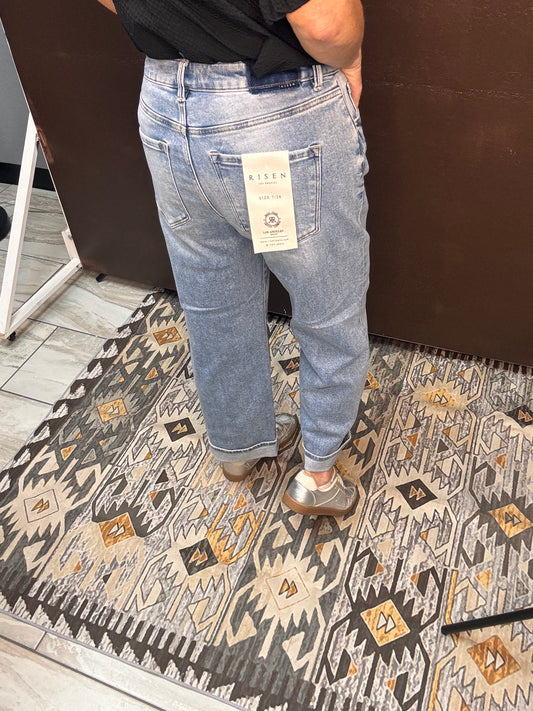 The Boyfriend Rolled Cuff Jeans