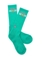Lucky Chuck Logo Teal Performance Socks