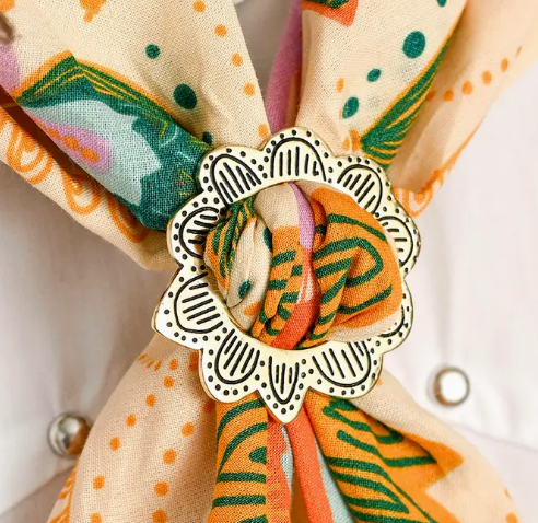Monica Brass Bandana Slide