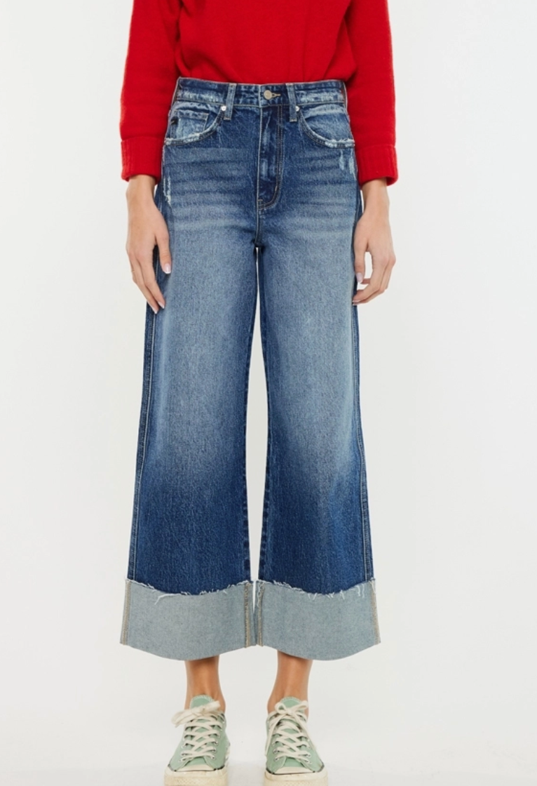 90'S Cropped Wide Leg