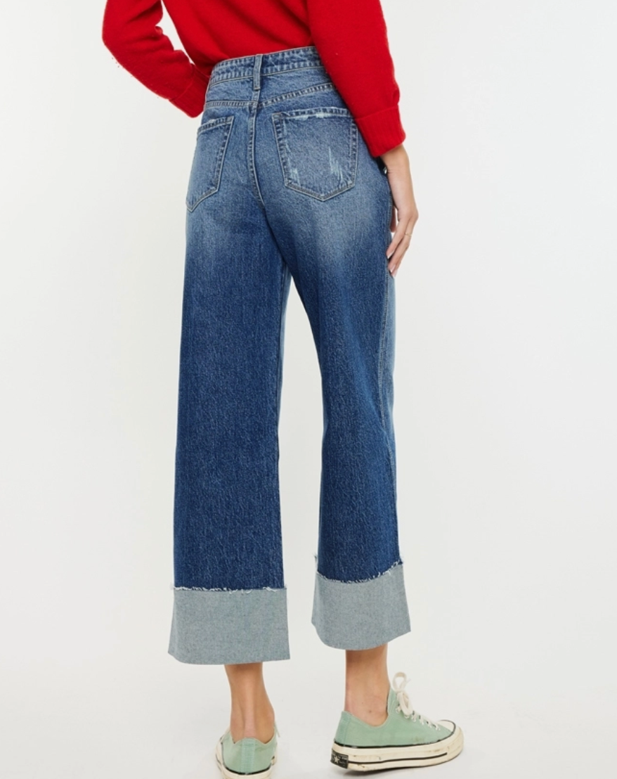 90'S Cropped Wide Leg