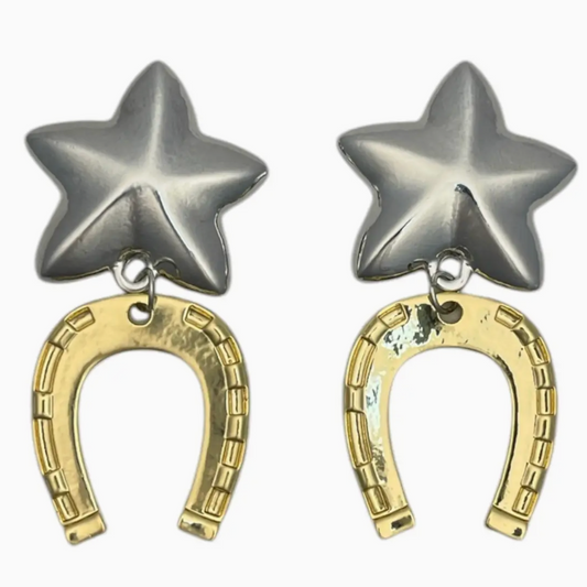 Jumbo Luck Earrings Two-Tone