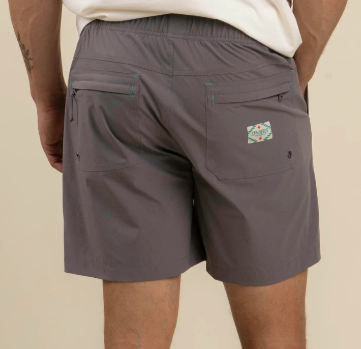 Bajada Hybrid Shorts - Dusty Plum