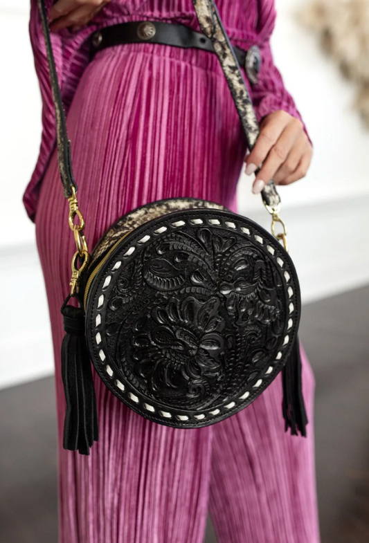 The Texas Poppy Circle Tote