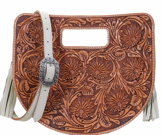 Daisy Tooled Half Circle