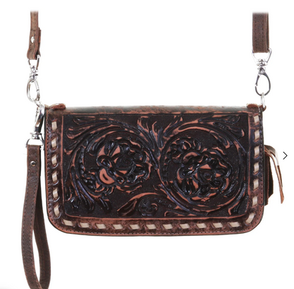Tularosa Brown Vintage Clutch