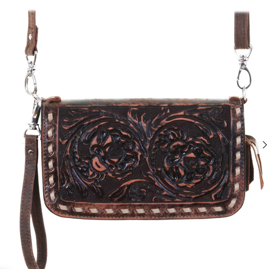 Tularosa Brown Vintage Clutch